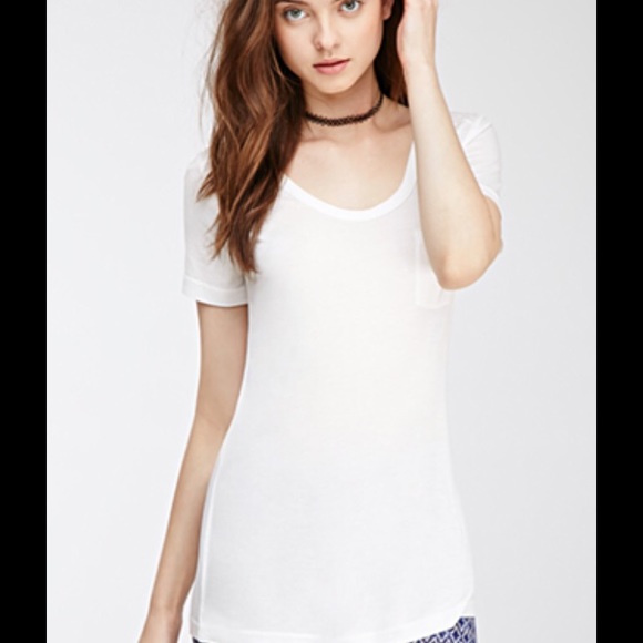 🆕 "Love More, Hate Less" white French pocket top - Picture 3 of 3